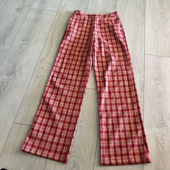 Brandy Melville John Galt Valentina Plaid Pants size S - Picture 1 of 11